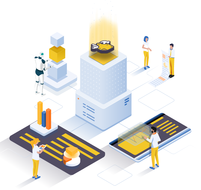 Digital workforce illustration
